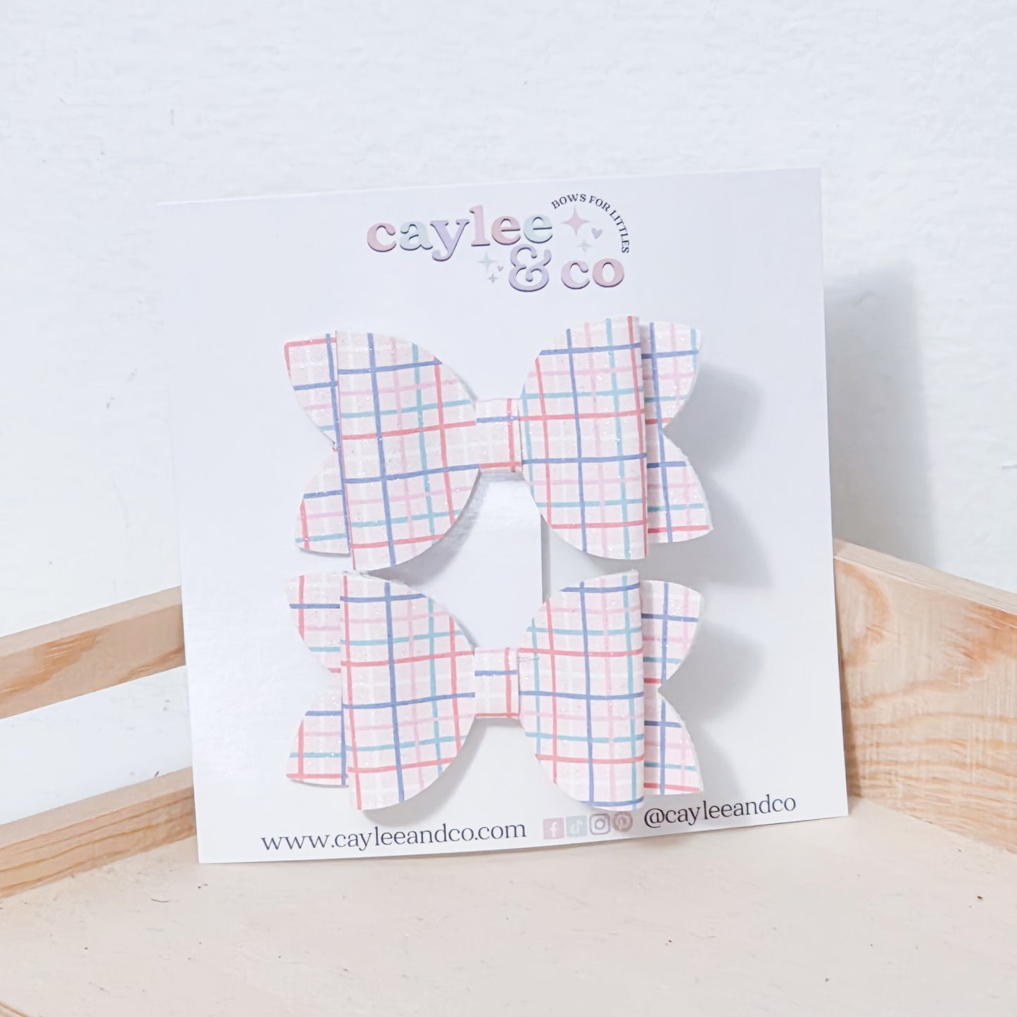 Mini Remi Piggie Set - Pink Plaid