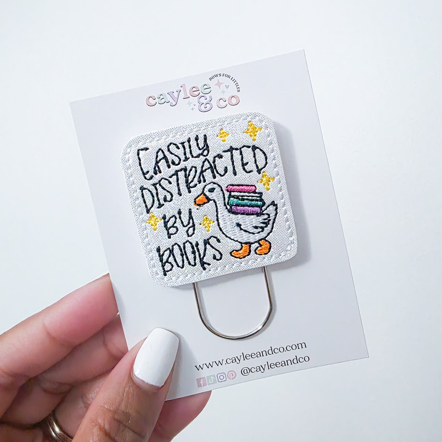 Paperclip Bookmark - Distracted By Books