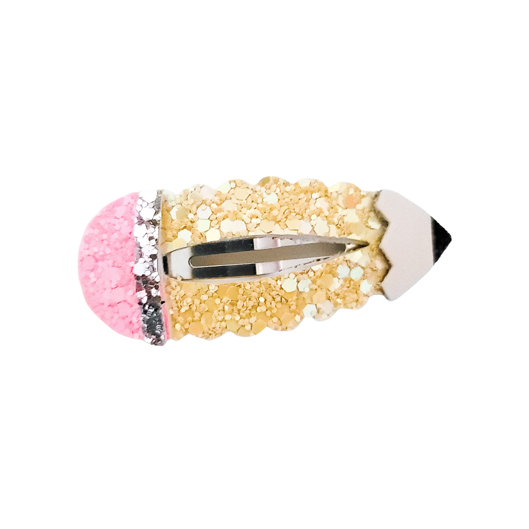 Pencil Snap Clip - Glitter