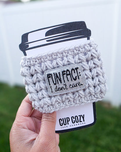 Crochet Coffee Cozy - Fun Fact