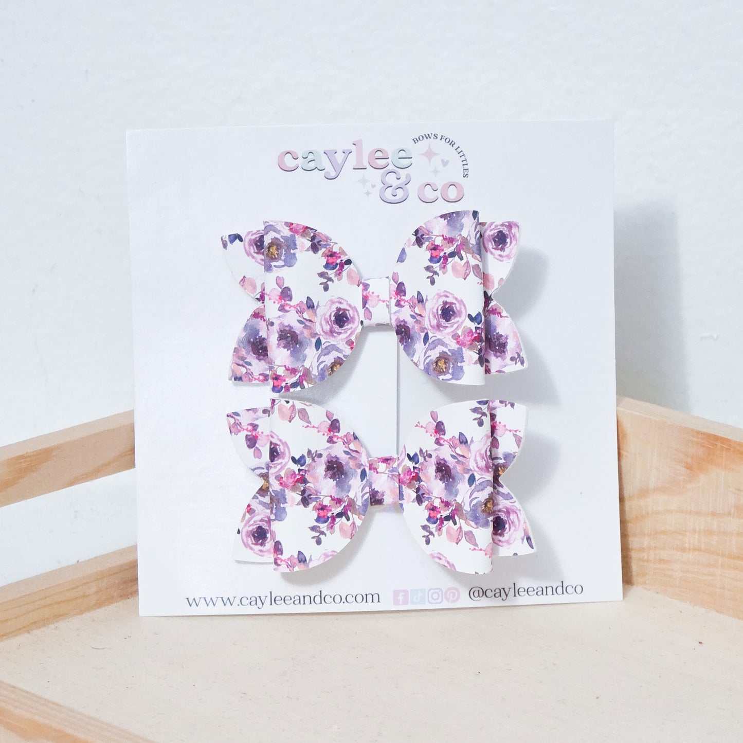 Mini Remi Piggie Set - Purple Floral