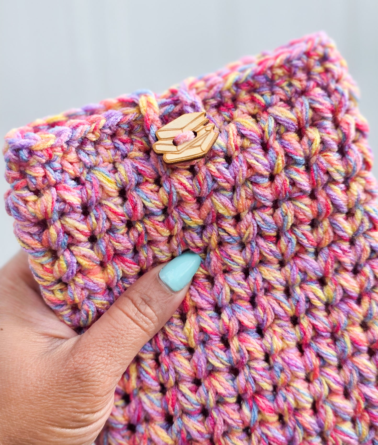 Crochet Kindle Cover/Sleeve - Pink Multi