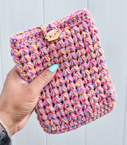 Crochet Kindle Cover/Sleeve - Pink Multi