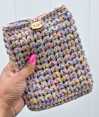 Crochet Kindle Cover/Sleeve - Cuddle Multi