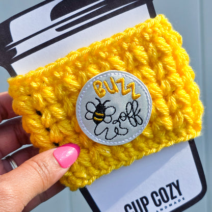 Crochet Coffee Cozy - Buzz Off