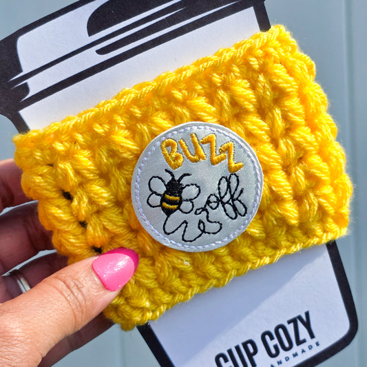 Crochet Coffee Cozy - Buzz Off