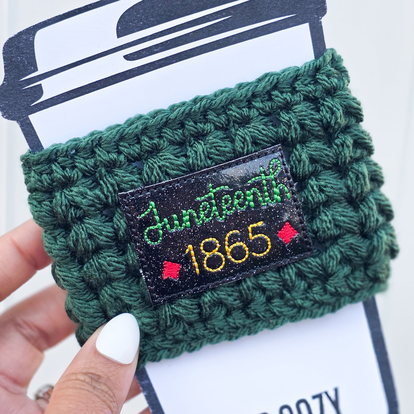 Crochet Coffee Cozy - Juneteenth