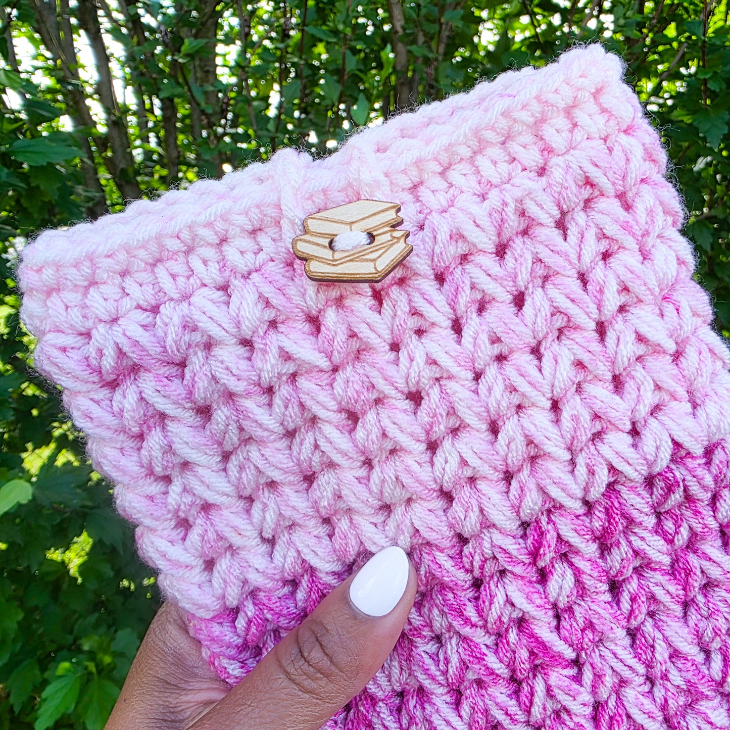 Crochet Kindle Cover/Sleeve - Pink Multi