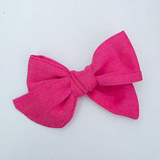 Layla - Hot Pink Linen