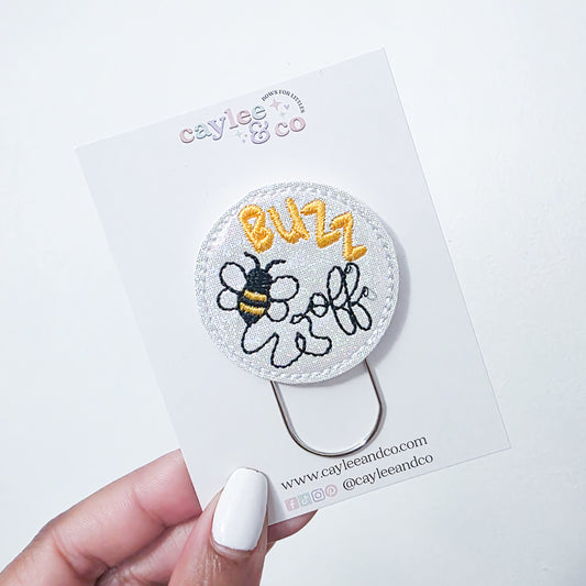 Paperclip Bookmark - Buzz Off