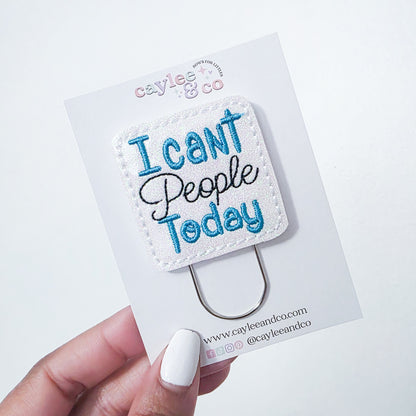 Paperclip Bookmark - Can't People