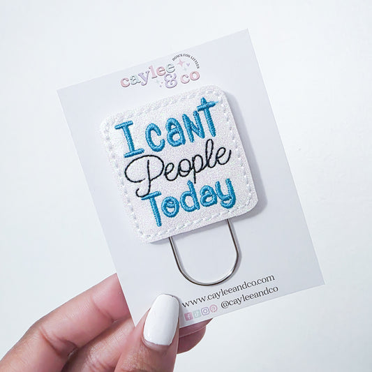 Paperclip Bookmark - Can't People