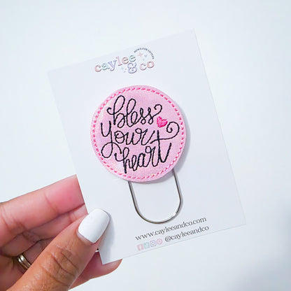 Paperclip Bookmark - Bless Your Heart