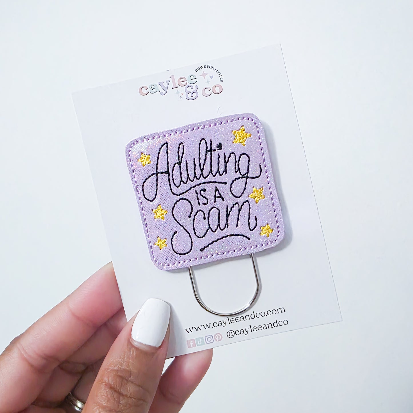 Paperclip Bookmark - Adulting