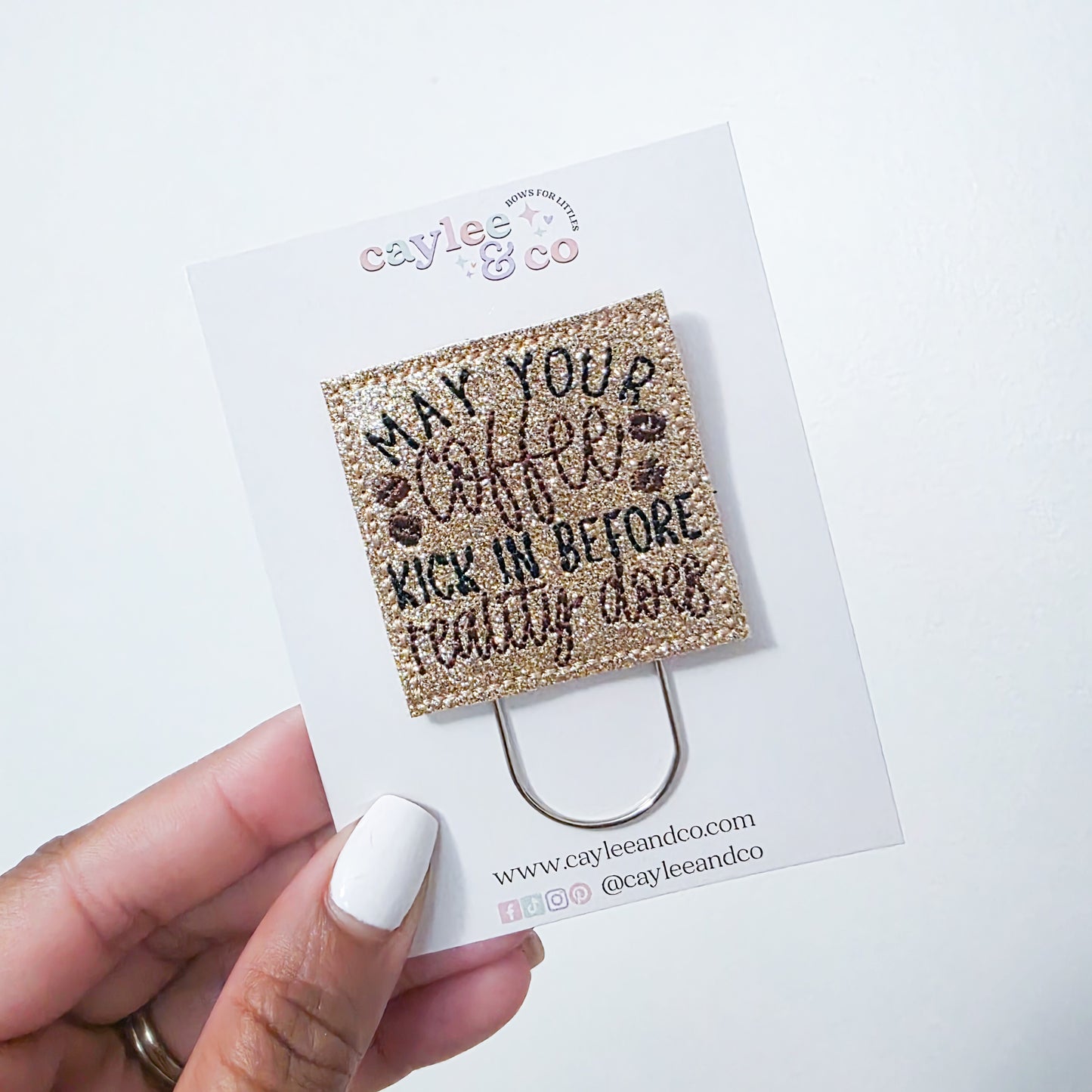 Paperclip Bookmark - Coffee