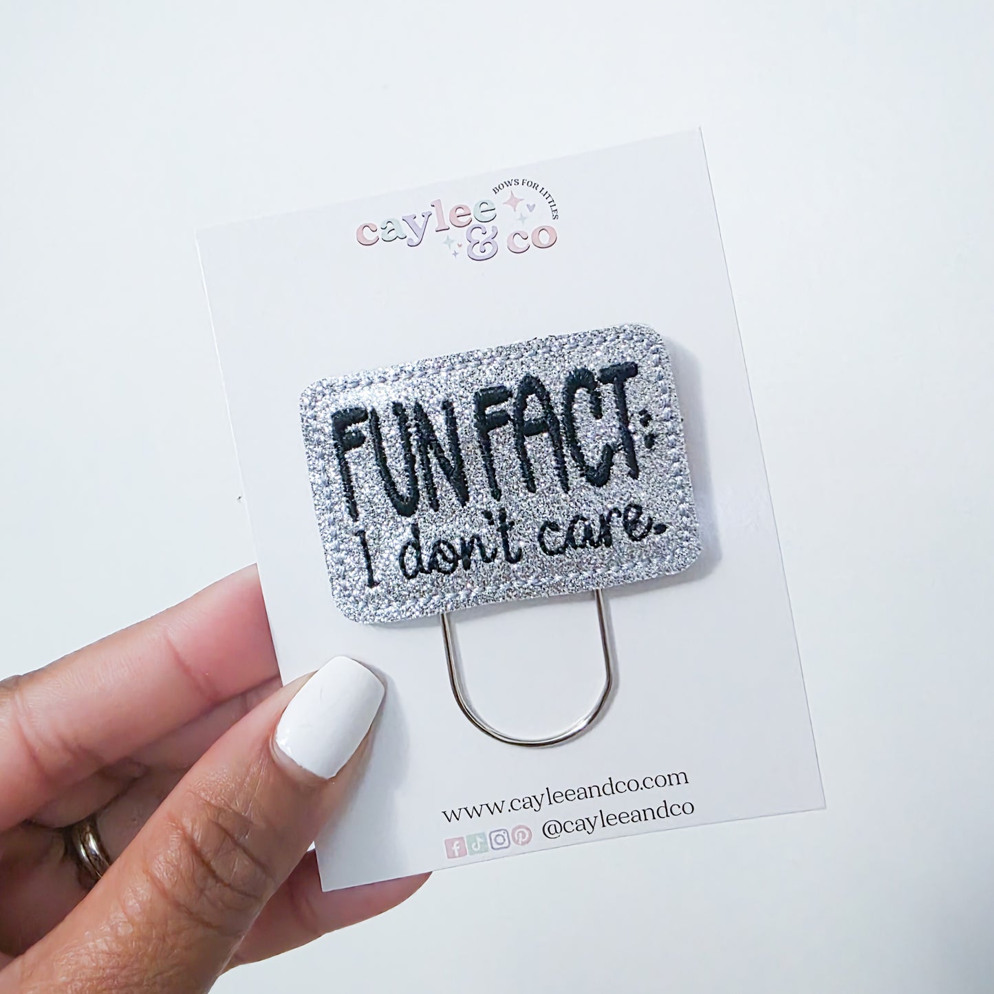 Paperclip Bookmark - Fun Fact