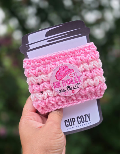 Crochet Coffee Cozy - In Dolly We Trust