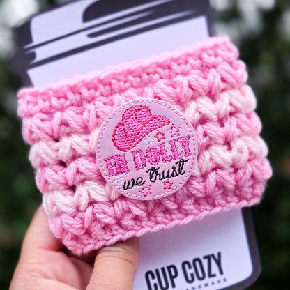 Crochet Coffee Cozy - In Dolly We Trust