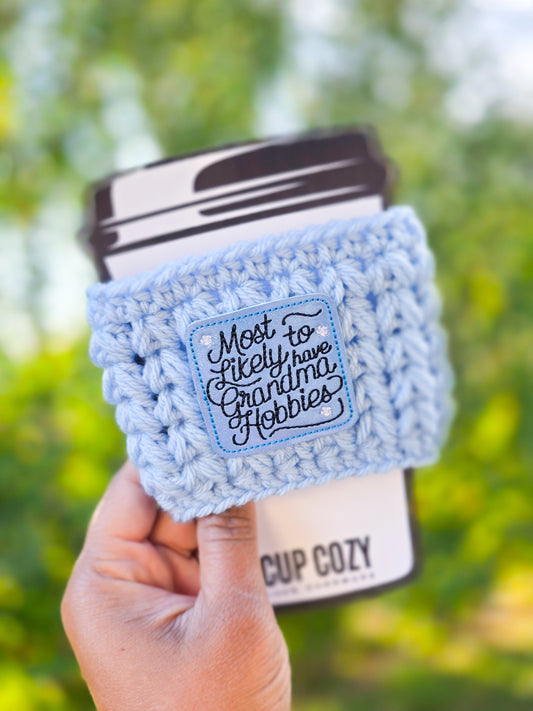 Crochet Coffee Cozy - Grandma Hobbies
