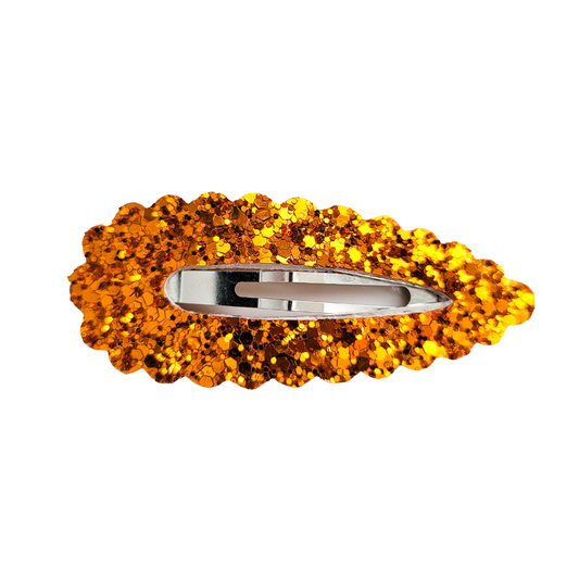 Scallop Snap Clip - Orange