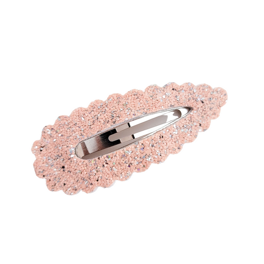 Scallop Snap Clip - Nearly Nude